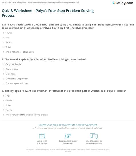 the second step in polya's four step problem solving process is what
