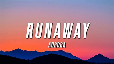 the song runaway by aurora