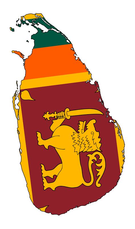 the sri lankan flag