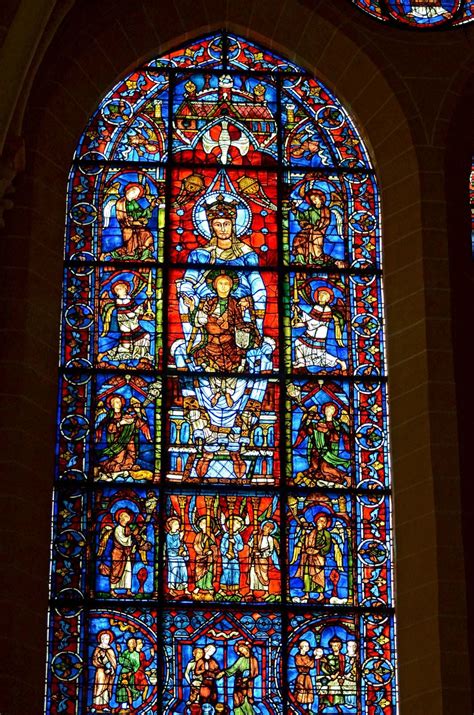 The Stained-Glass Window From Chartres Cathedral Is An Excellent Example Of The Use Of