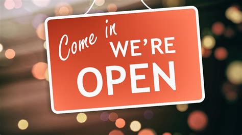 The Store Will Be Open Or Opened