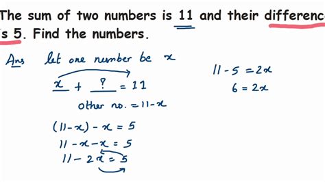 the sum of two numbers is 9