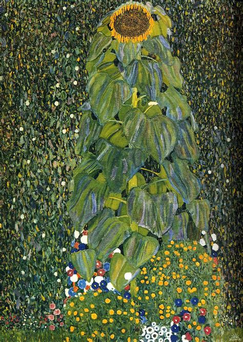 the sunflower gustav klimt