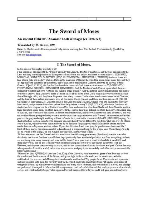 Viral The Sword Of Moses Pdf Trending