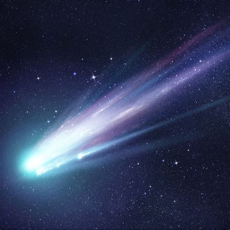 the tail of a comet