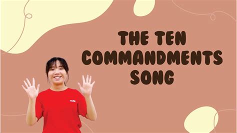 the ten commandment song for kids the lyrics