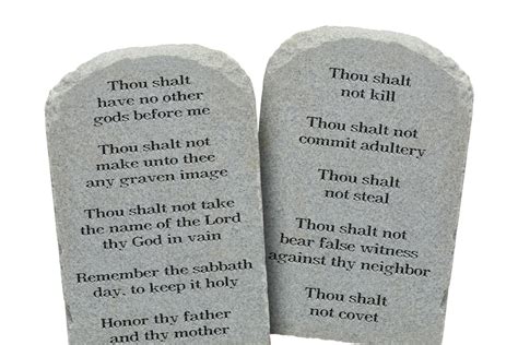 the ten commandments are