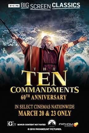 the ten commandments showtimes