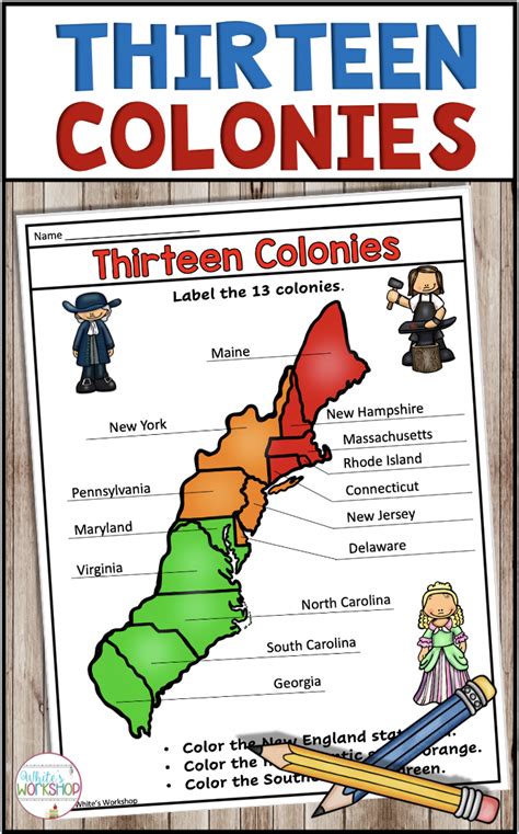 the thirteen colonies for kids