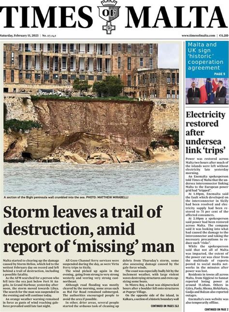 the times of malta news