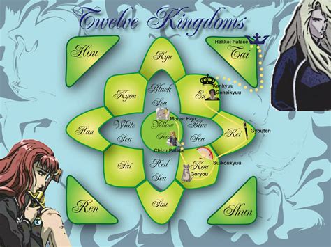 the twelve kingdoms map