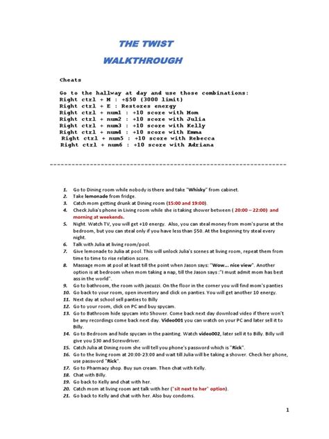 The Twist Walkthrough