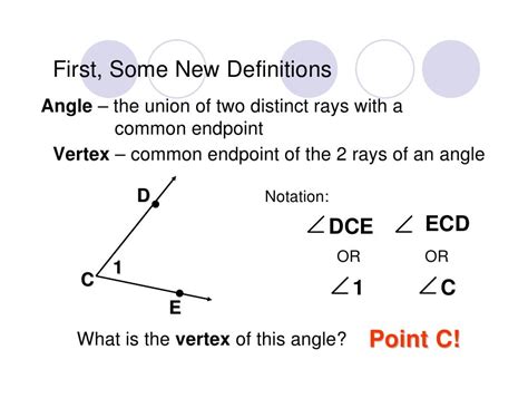 the union of two rays with a common endpoint