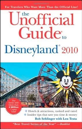 the unofficial guide to disneyland 2010