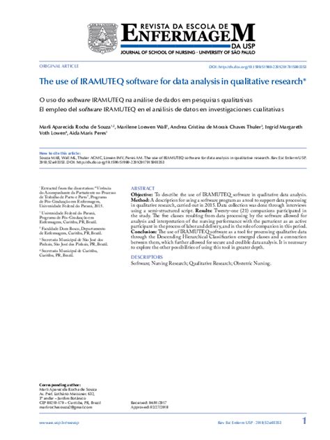 the use of iramuteq software for data analysis in qualitative research