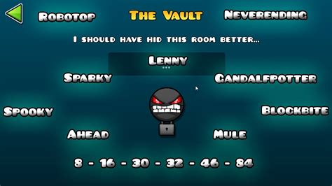 View Geometry Dash The Vault Codes Background Ugot