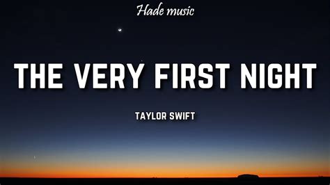 the very first night lyrics