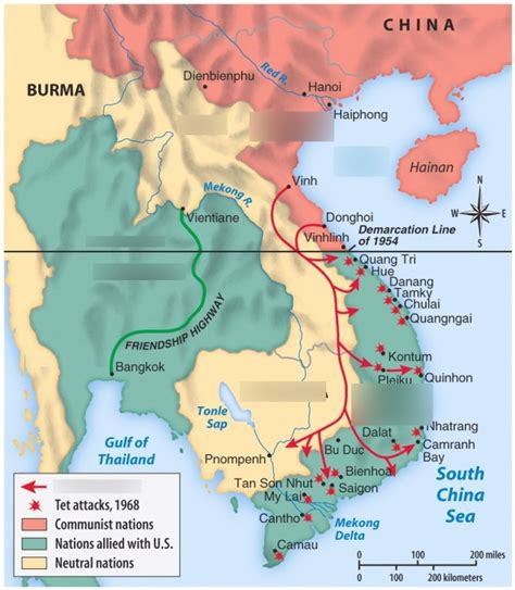 the vietnam war and invasions quizlet