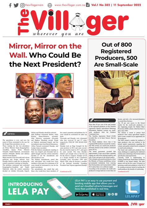 the villager newspaper namibia