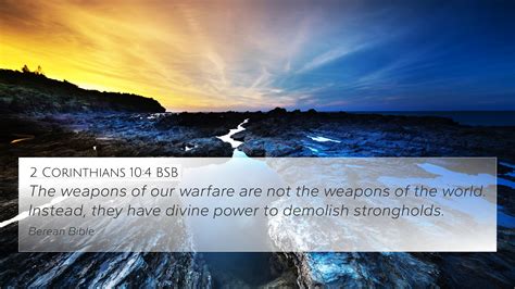 the weapons of our warfare bible verse