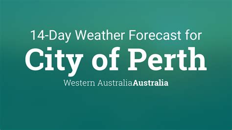 the weather today in perth