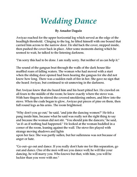 the wedding dance meaning