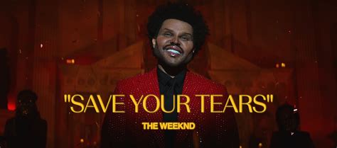 the weeknd save your tears paroles