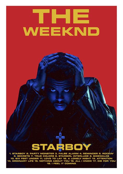 the weeknd starboy poster