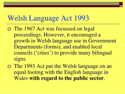 the welsh language act 1993