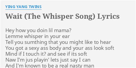 the whisper song lyrics