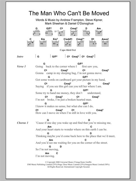 the who can't be moved chords