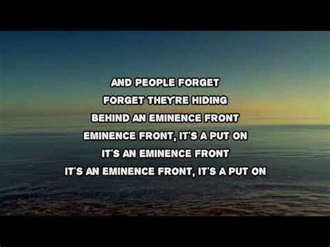 the who eminence front lyrics