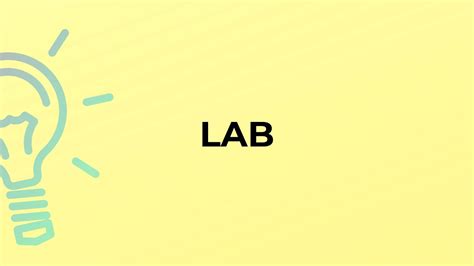 the word lab is formed through
