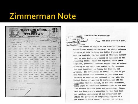 The Zimmerman Note Date