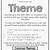 theme worksheets 4th grade