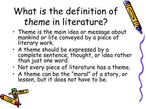theme definition literature