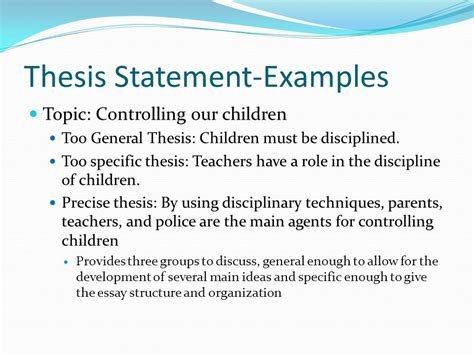 theme thesis statement examples