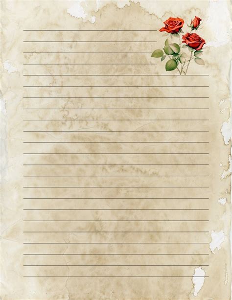 Themed Lined Letter Paper