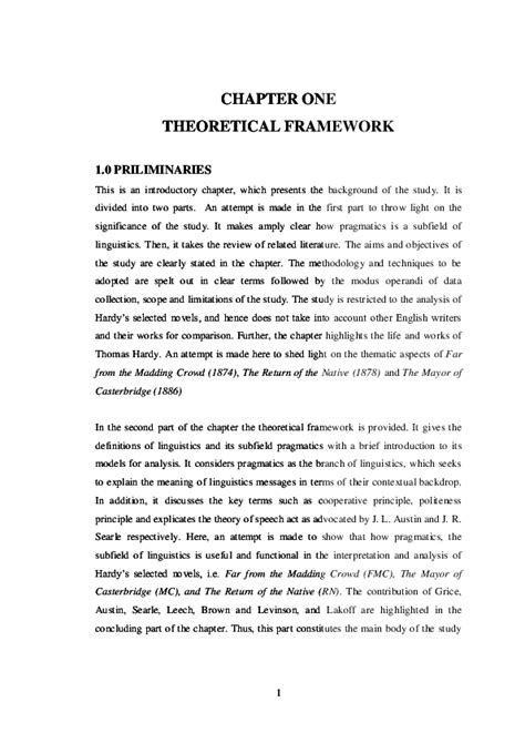 theoretical framework examples pdf