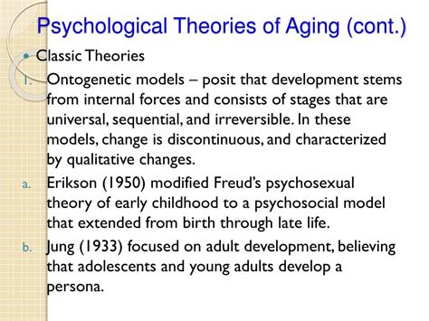 theory of aging psychology