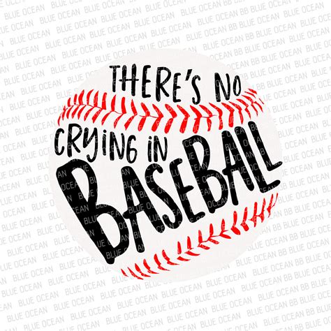 No Crying in Baseball SVG: Score a Home Run with this Winning Design!
