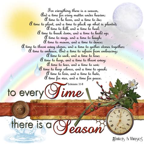 there is a time and season for all things kjv