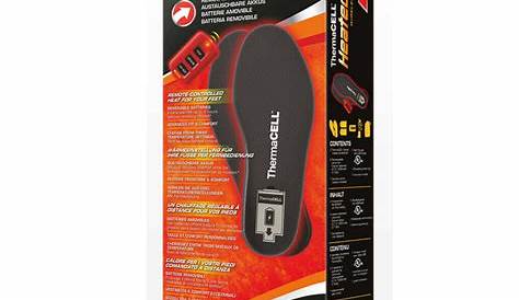 ThermaCELL Nordic Flex Heated Insoles Red Thermacell