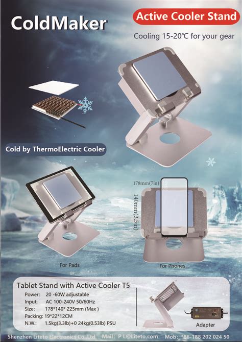 Thermoelectric Tablet Cooler
