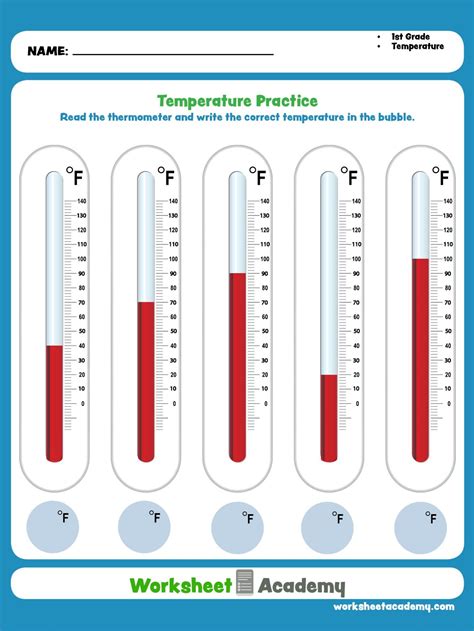 Thermometer Printable Grade 1