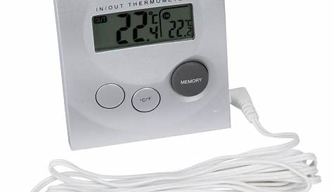Thermometre Digital Interieur Exterieur TEMPSA Thermomètre Hygromètre Intérieur Extérieur