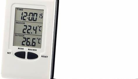 Thermomètre digital filaire pour extérieur et intérieur