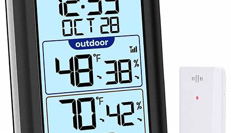 Thermometre hygrometre interieur exterieur sans fil
