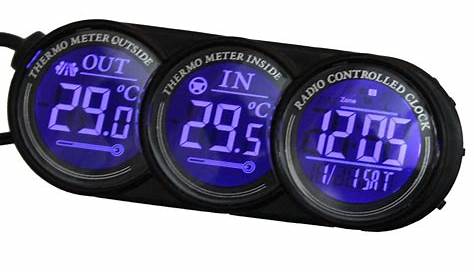 Thermometre digital pour voiture interieur exterieur