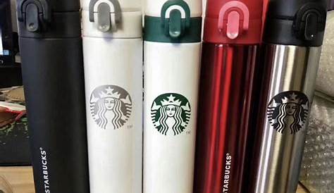 Thermos Starbucks Noir Mat Tout NOUVEAU RARE Édition Limitée